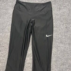 Nike Dri-fit High Rise Ankle Leggings Women's Small Yoga Running Pants Black